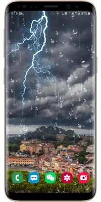 Lightning Raindrop Live Wallpaper android App screenshot 0