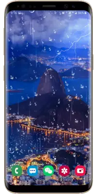 Lightning Raindrop Live Wallpaper android App screenshot 2